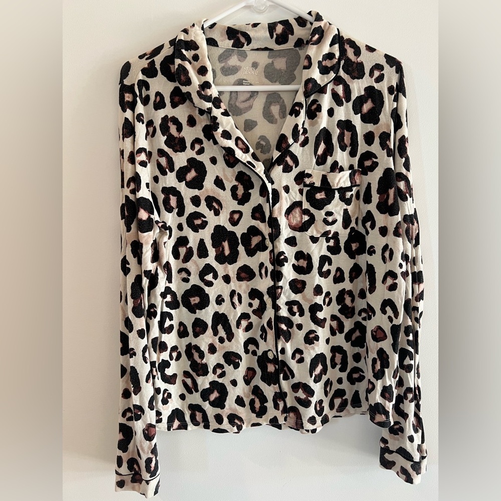 Women’s Pajama Set Size M Leopard Print Modal Soft Lounge Sleepwear - Picture 3 of 8
